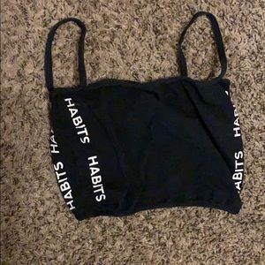 Crop top from @Habits365